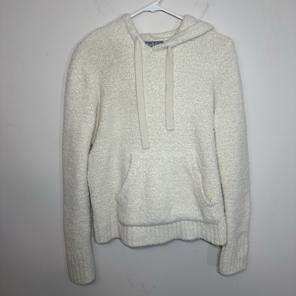 Marled Reunited Clothing Off White Textured Sweater Long Sleeve‎ V- Neck Size M